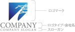 画像10: 送電線・グラデーション・ロゴ・マークデザイン1352 (10)