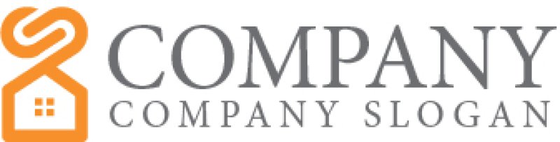 画像7: 家・S・クリップ・アルファベット・ロゴ・マークデザイン1354 (7)