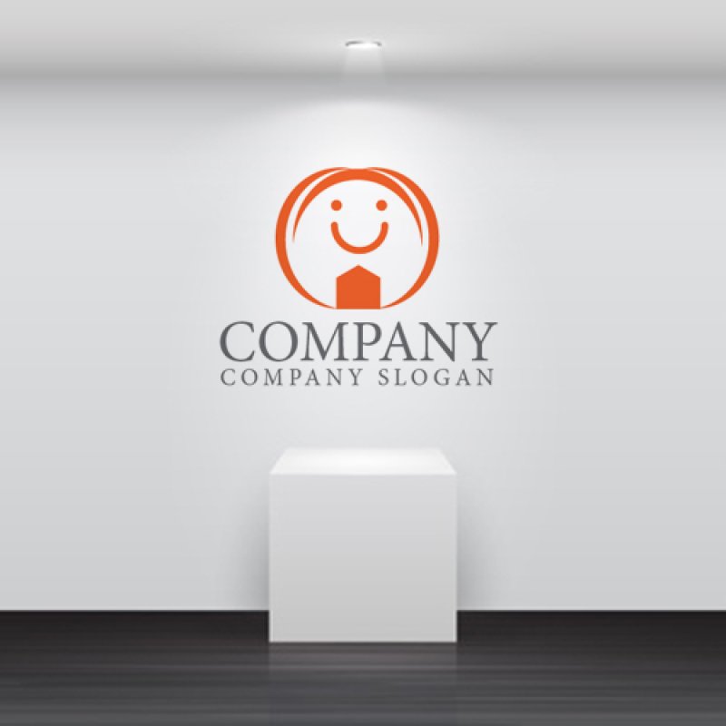 画像5: 家・顔・太陽・ロゴ・マークデザイン1359 (5)