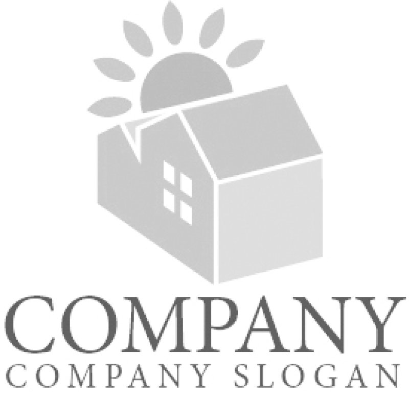 画像6: 家・太陽・ロゴ・マークデザイン1361 (6)