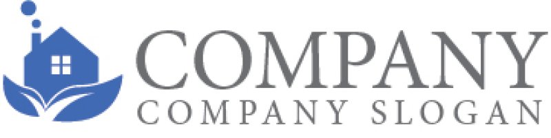 画像7: 家・葉・煙突・ロゴ・マークデザイン1364 (7)