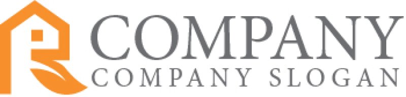 画像7: 家・R・葉・アルファベット・ロゴ・マークデザイン1365 (7)