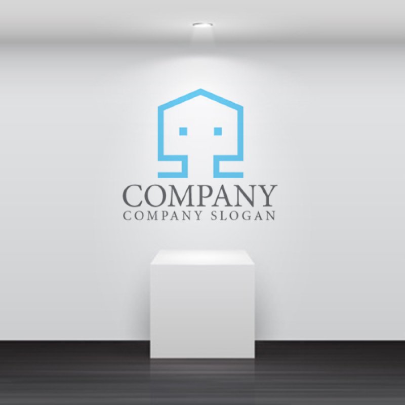 画像5: 家・顔・S・アルファベット・ロゴ・マークデザイン1367 (5)