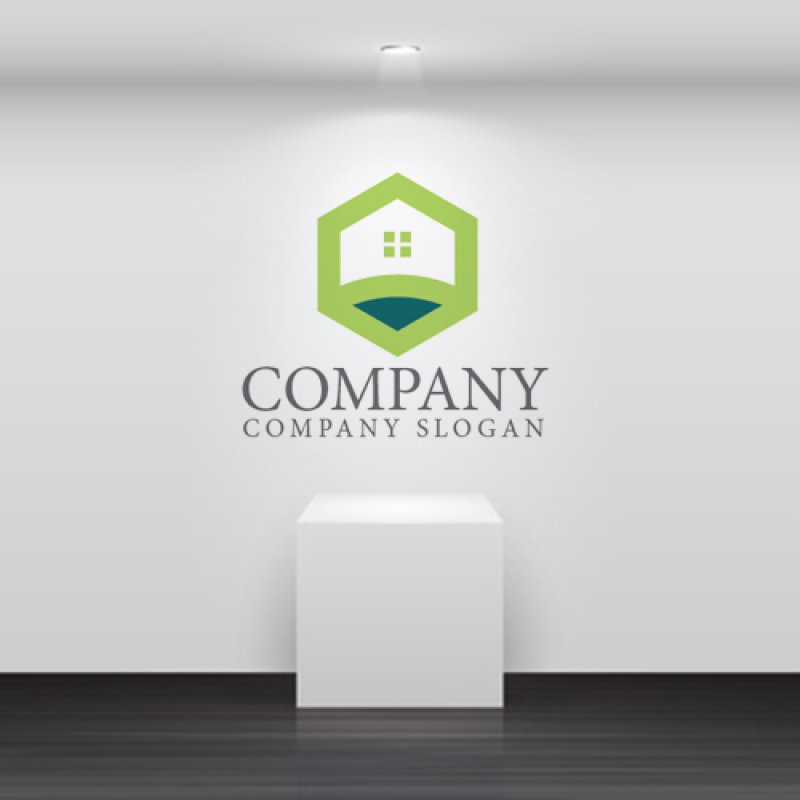 画像4: 家・六角形・鉛筆・ロゴ・マークデザイン1368 (4)