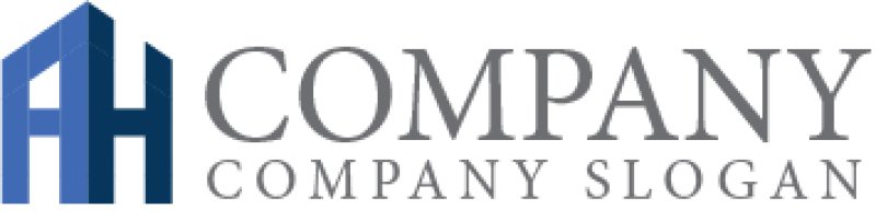 画像7: 家・A・H・アルファベット・ロゴ・マークデザイン1371 (7)