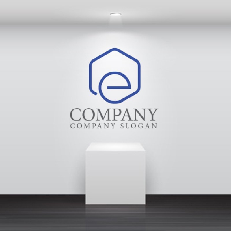 画像5: 家・e・アルファベット・ロゴ・マークデザイン1383 (5)