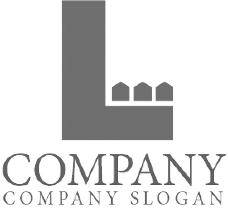 画像6: 家・L・アルファベット・ロゴマークデザイン1396 (6)