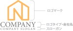 画像10: 家・N・アルファベット・ロゴ・マークデザイン1404 (10)
