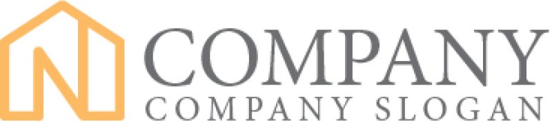 画像7: 家・N・アルファベット・ロゴ・マークデザイン1404 (7)