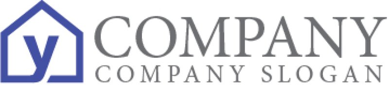 画像7: 家・y・アルファベット・ロゴ・マークデザイン1406 (7)