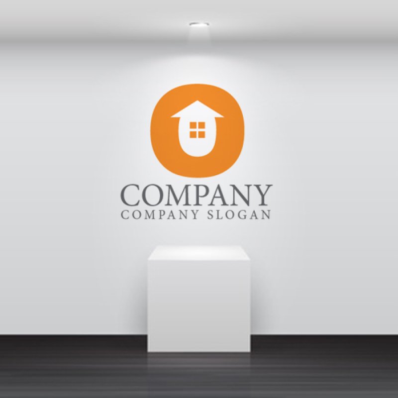 画像4: 家・O・アルファベット・ロゴ・マークデザイン1408 (4)