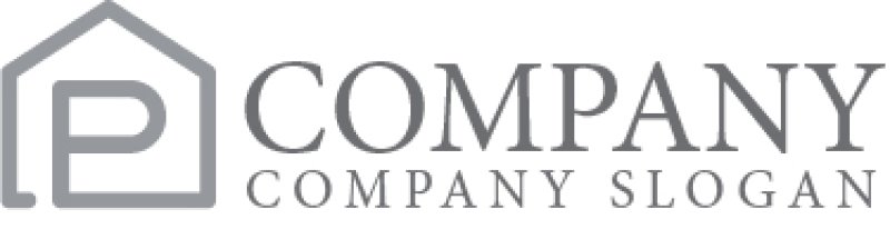 画像7: 家・P・アルファベット・ロゴマークデザイン1409 (7)