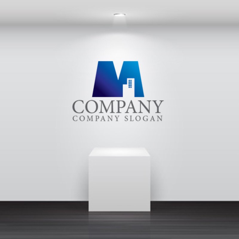 画像5: ビル・M・グラデーション・ロゴ・マークデザイン1414 (5)