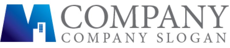 画像7: ビル・M・グラデーション・ロゴ・マークデザイン1414 (7)