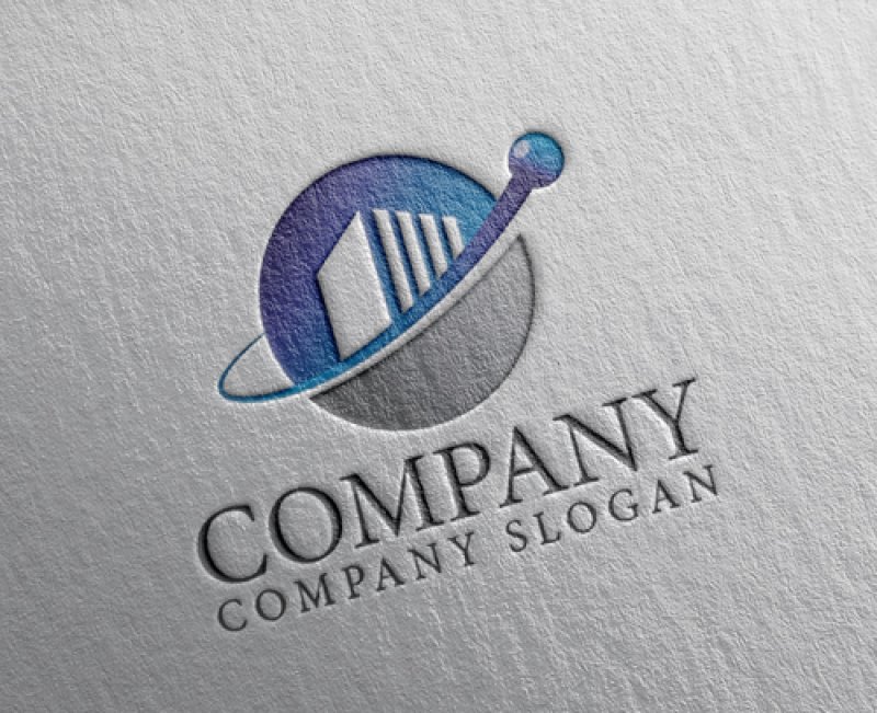 画像2: ビル・輪・グラデーション・上昇・ロゴ・マークデザイン1416 (2)