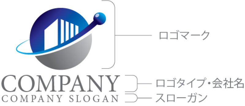 画像10: ビル・輪・グラデーション・上昇・ロゴ・マークデザイン1416 (10)