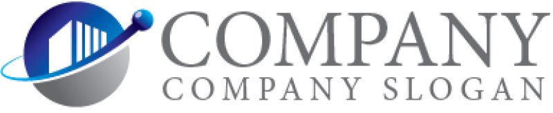 画像3: ビル・輪・グラデーション・上昇・ロゴ・マークデザイン1416 (3)