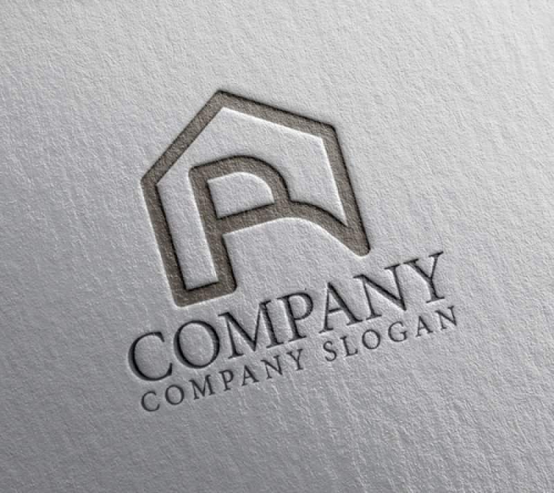 画像2: 家・R・アルファベット・ロゴ・マークデザイン1418 (2)