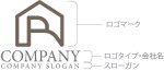 画像10: 家・R・アルファベット・ロゴ・マークデザイン1418 (10)