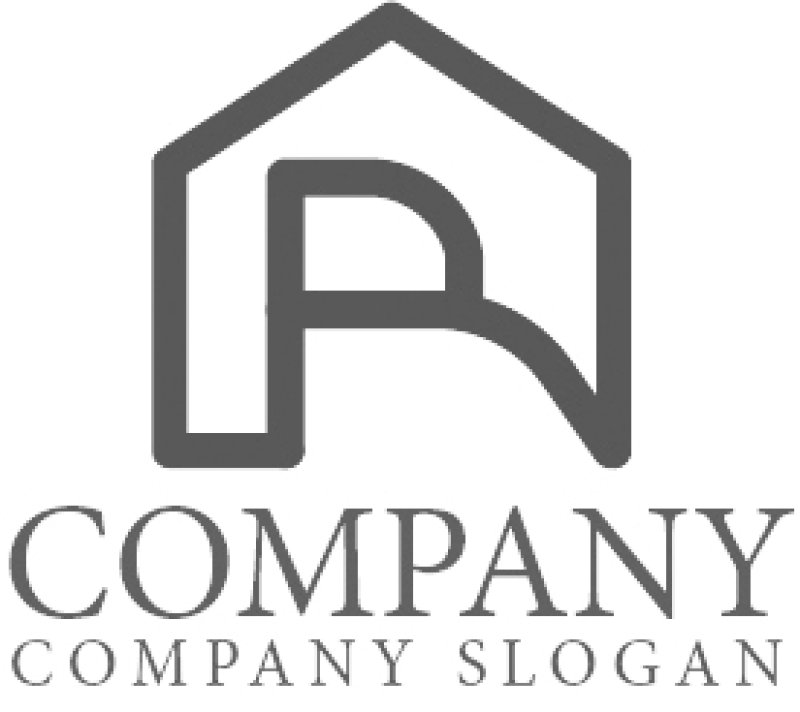 画像6: 家・R・アルファベット・ロゴ・マークデザイン1418 (6)