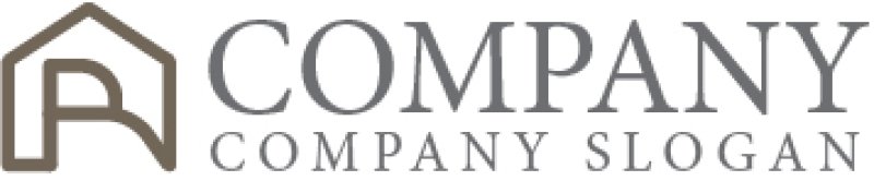 画像7: 家・R・アルファベット・ロゴ・マークデザイン1418 (7)