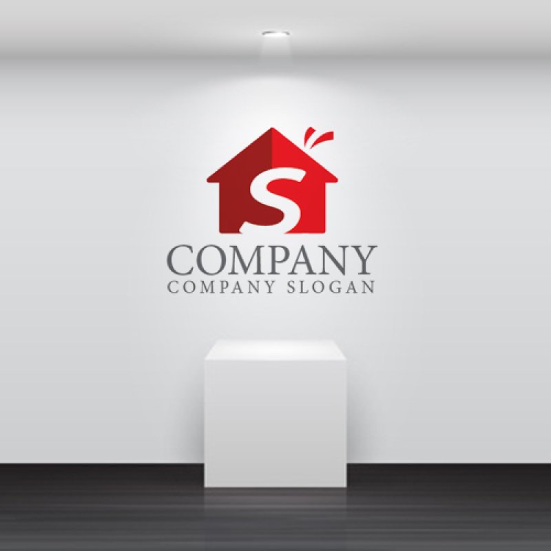 画像5: 家・S・アルファベット・ロゴ・マークデザイン1419 (5)