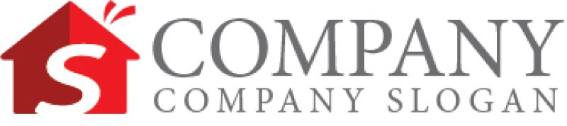 画像7: 家・S・アルファベット・ロゴ・マークデザイン1419 (7)
