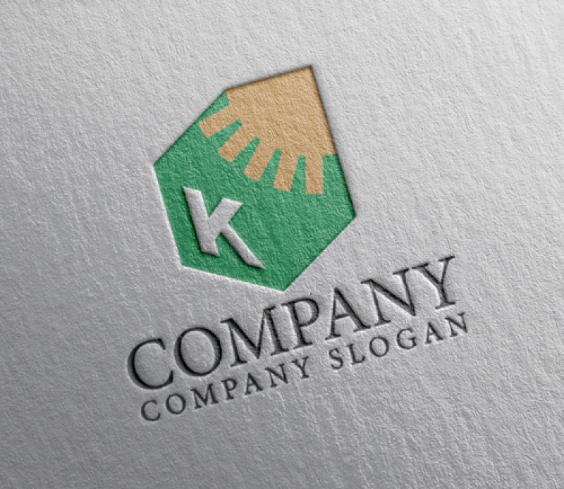 画像2: 家・K・太陽・アルファベット・ロゴ・マークデザイン1420 (2)