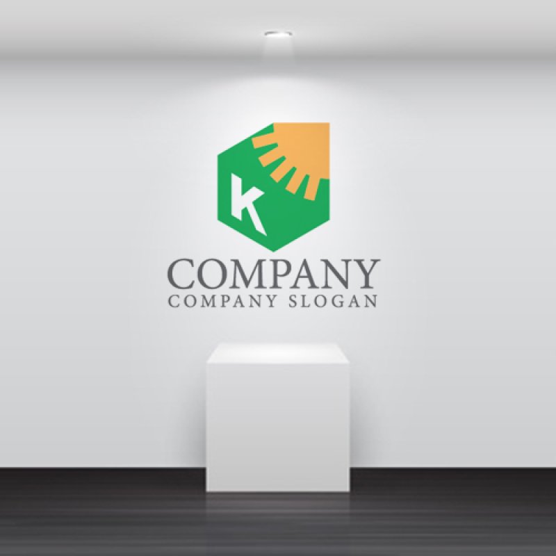 画像5: 家・K・太陽・アルファベット・ロゴ・マークデザイン1420 (5)