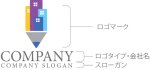 画像10: ビル・鉛筆・街・ロゴ・マークデザイン1422 (10)