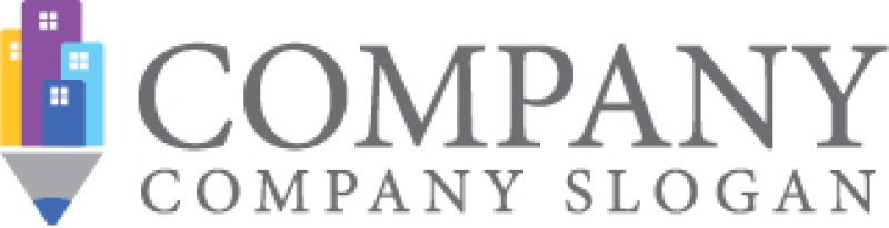 画像7: ビル・鉛筆・街・ロゴ・マークデザイン1422 (7)