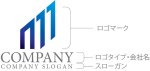 画像10: ビル・M・グラデーション・上昇・ロゴ・マークデザイン1424 (10)