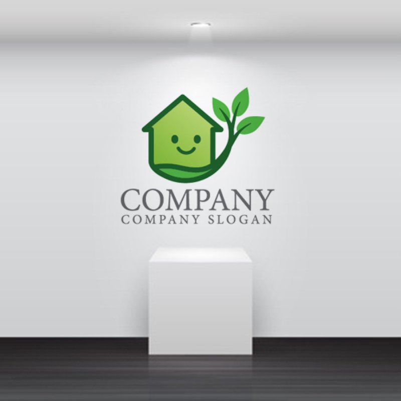 画像5: 木・家・成長・笑顔・ロゴ・マークデザイン1426 (5)