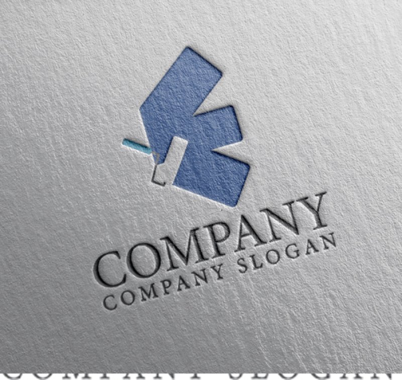 画像2: ローラー・塗装・E・アルファベット・ロゴ・マークデザイン1427 (2)