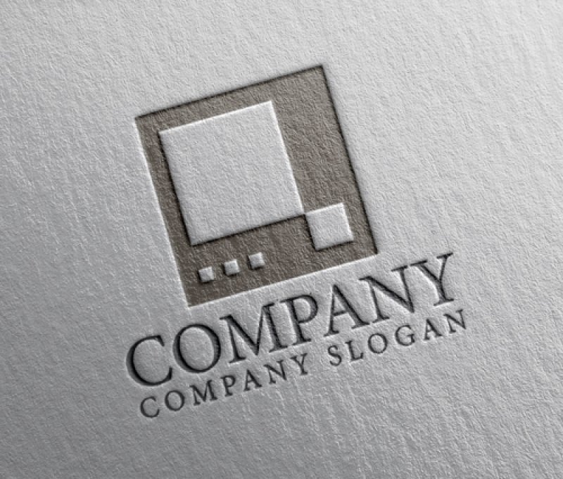 画像2: ビル・四角・窓・ロゴ・マークデザイン1432 (2)