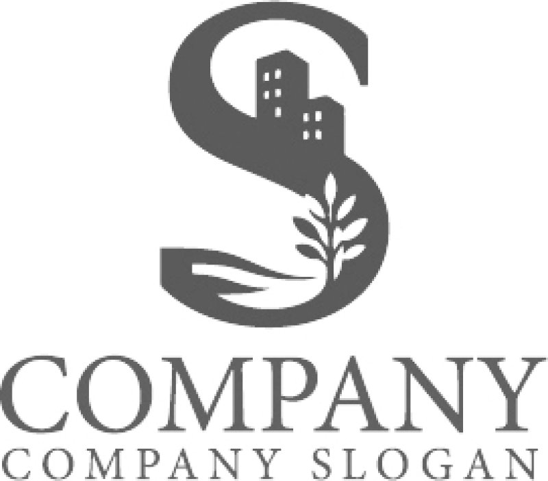 画像6: ビル・木・S・波・アルファベット・ロゴ・マークデザイン1436 (6)