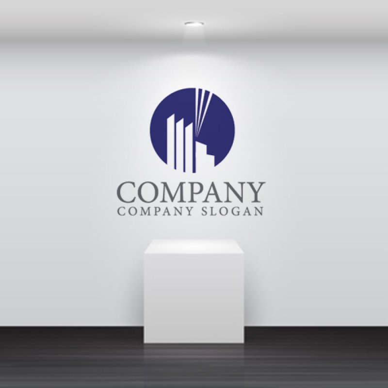 画像5: ビル・輪・街・アルファベット・ロゴ・マークデザイン1438 (5)