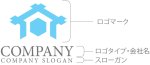 画像10: 家・box・屋根・ロゴ・マークデザイン1441 (10)