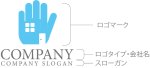 画像10: 家・手・窓・ロゴ・マークデザイン1442 (10)