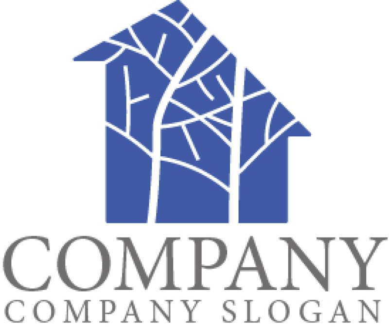 画像1: 家・木・街・成長・ロゴ・マークデザイン1443 (1)