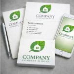 画像3: 家・葉・成長・クリーン・ロゴ・マークデザイン1447 (3)