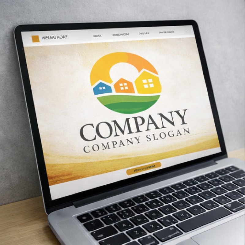 画像4: 太陽・家・輪・街並み・ロゴ・マークデザイン1448 (4)