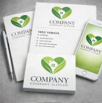 画像3: 家・葉・ハート・ロゴ・マークデザイン1450 (3)