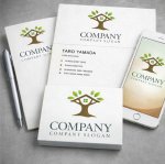 画像3: 木・家・葉・成長・ロゴ・マークデザイン1450 (3)