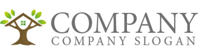 画像6: 木・家・葉・成長・ロゴ・マークデザイン1450 (6)