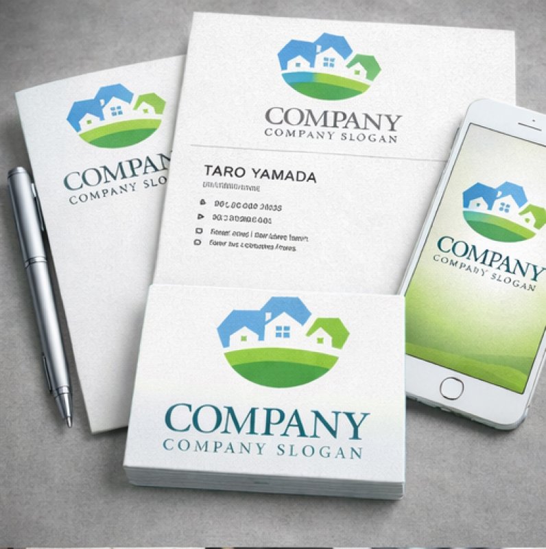 画像3: 街・家・六角形・ロゴ・マークデザイン1451 (3)