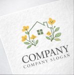 画像2: 花・家・成長・ロゴ・マークデザイン1452 (2)