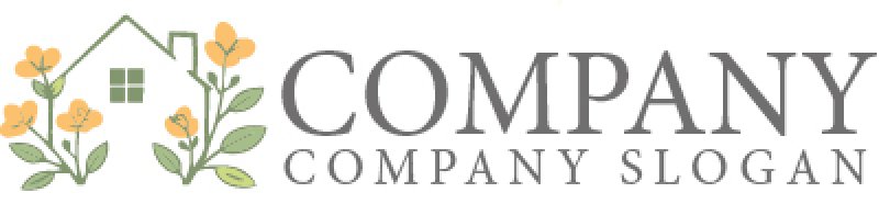 画像6: 花・家・成長・ロゴ・マークデザイン1452 (6)