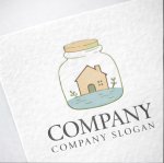 画像2: ビン・家・葉・ロゴ・マークデザイン1453 (2)