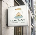 画像5: ビン・家・葉・ロゴ・マークデザイン1453 (5)